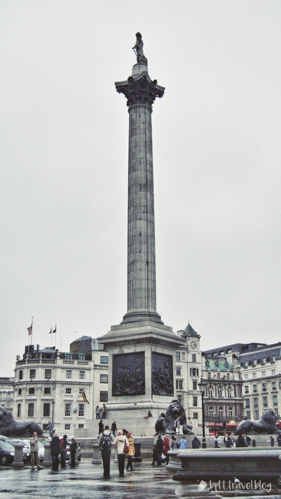 Nelson's Column at Trafalgar Square, London.