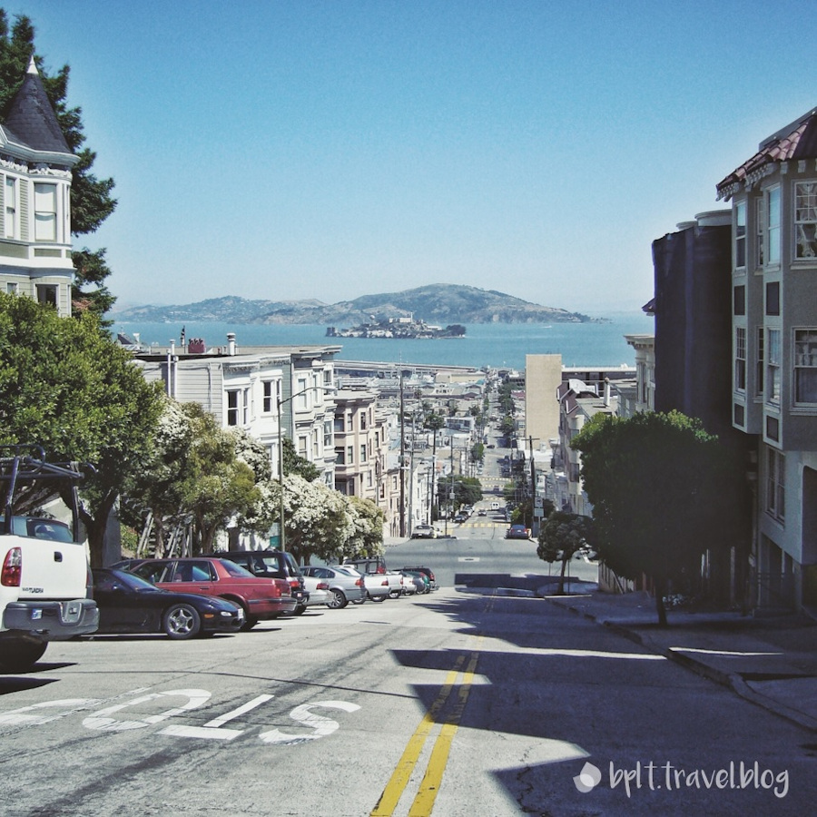 Street view of San Francisco, USA.